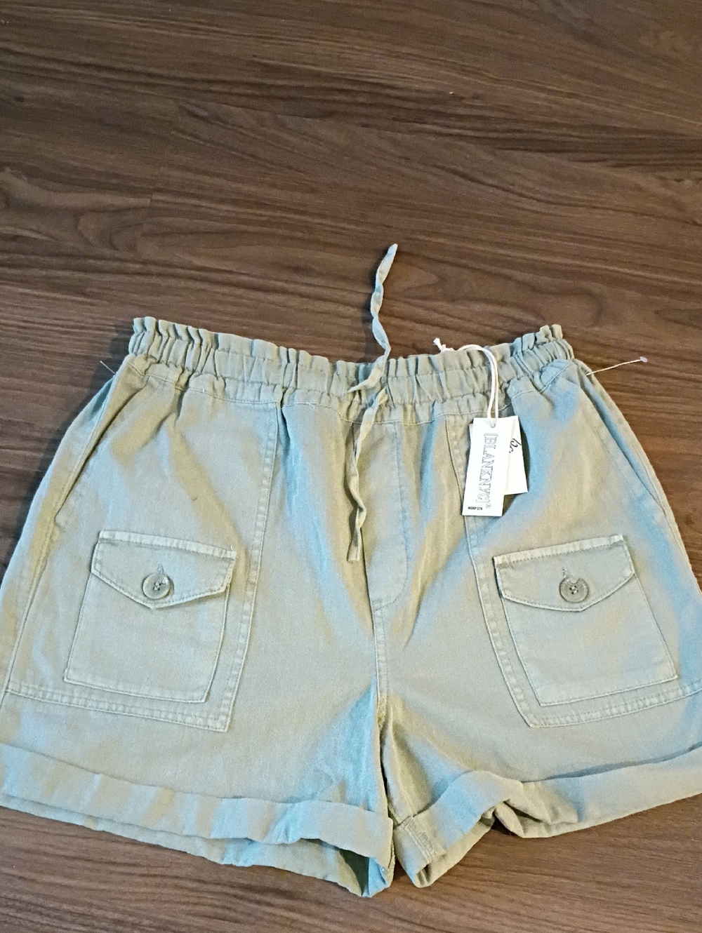 NWT Blank NYC Olive Utility Cargo Shorts